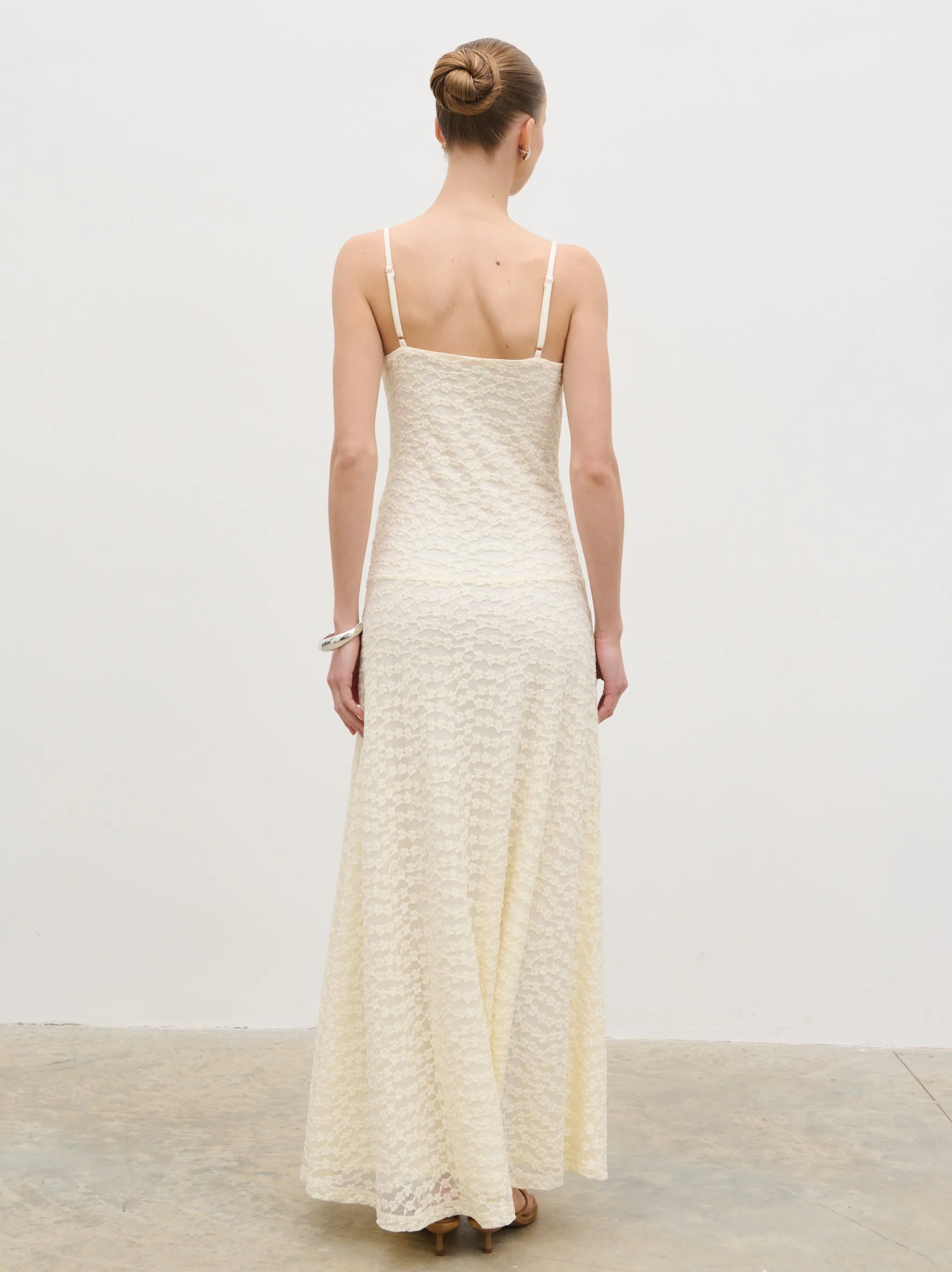 Verity Floral Maxi Dress - Cream - Image 9